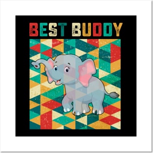 Best Buddy Elephant Posters and Art